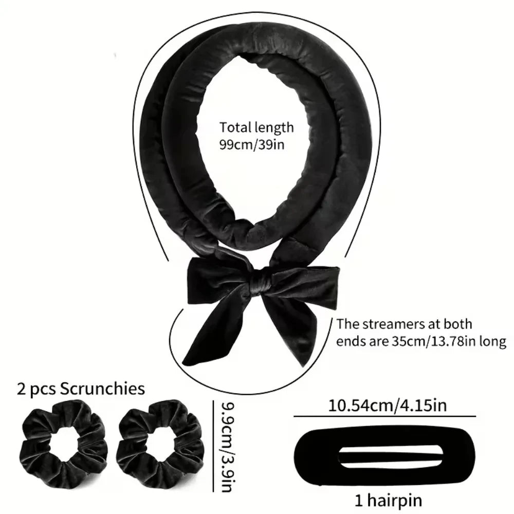 Satin Heatless Hair Curler Set