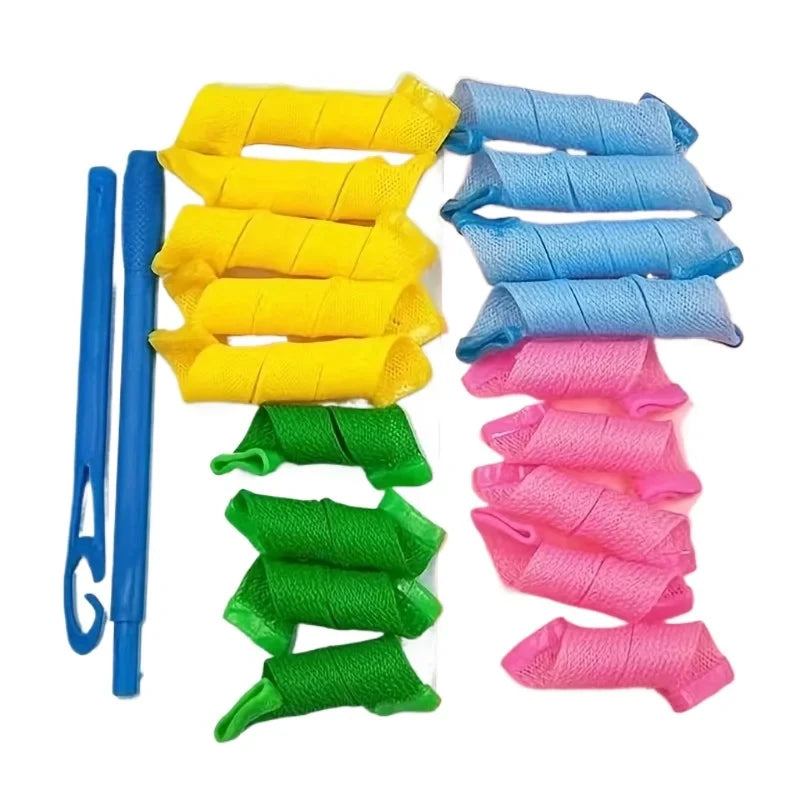 Heatless Spiral Hair Curler Set