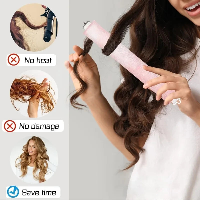 Heatless Sleep Curling Headband Set