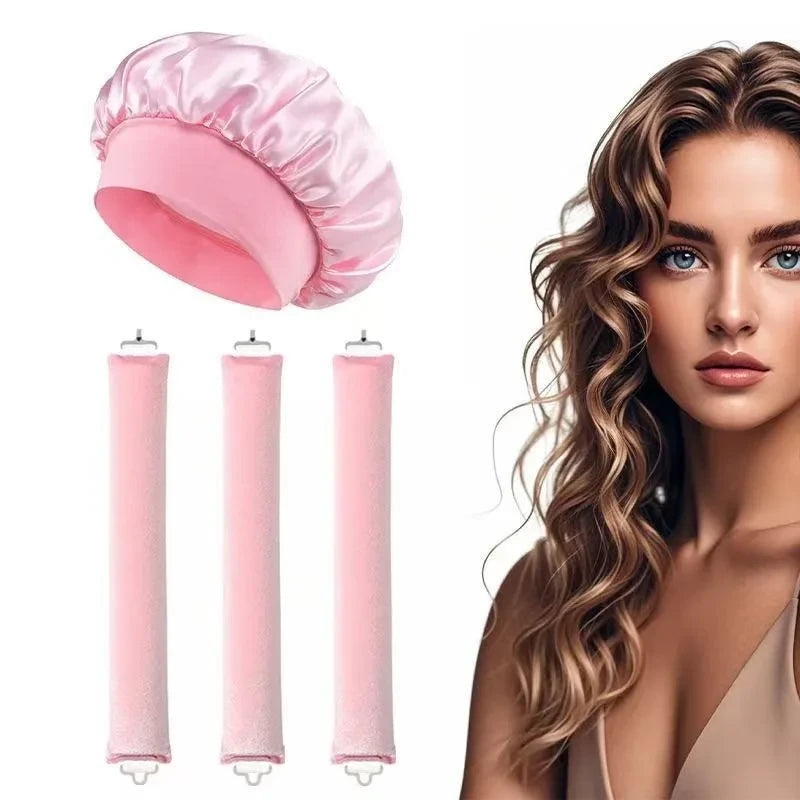 Heatless Sleep Curling Headband Set