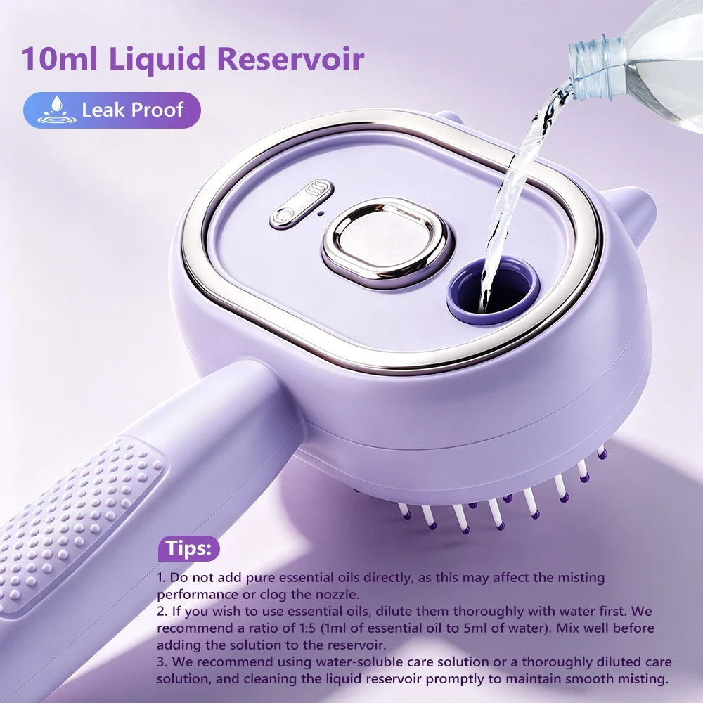 Rechargeable Steam Hair Brush