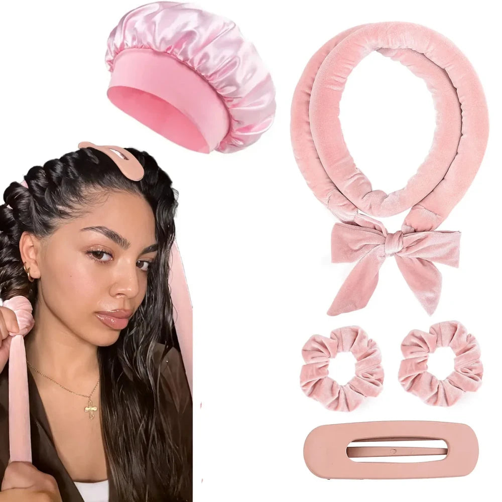 Satin Heatless Hair Curler Set