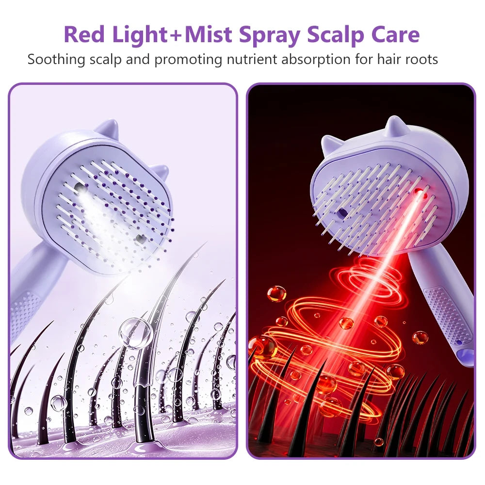 Rechargeable Steam Hair Brush