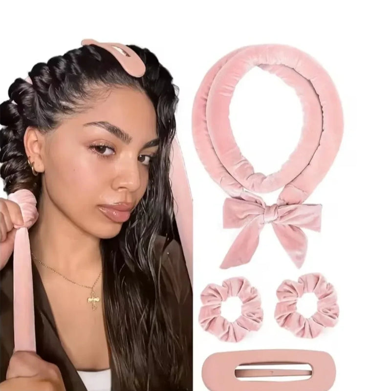 Satin Heatless Hair Curler Set
