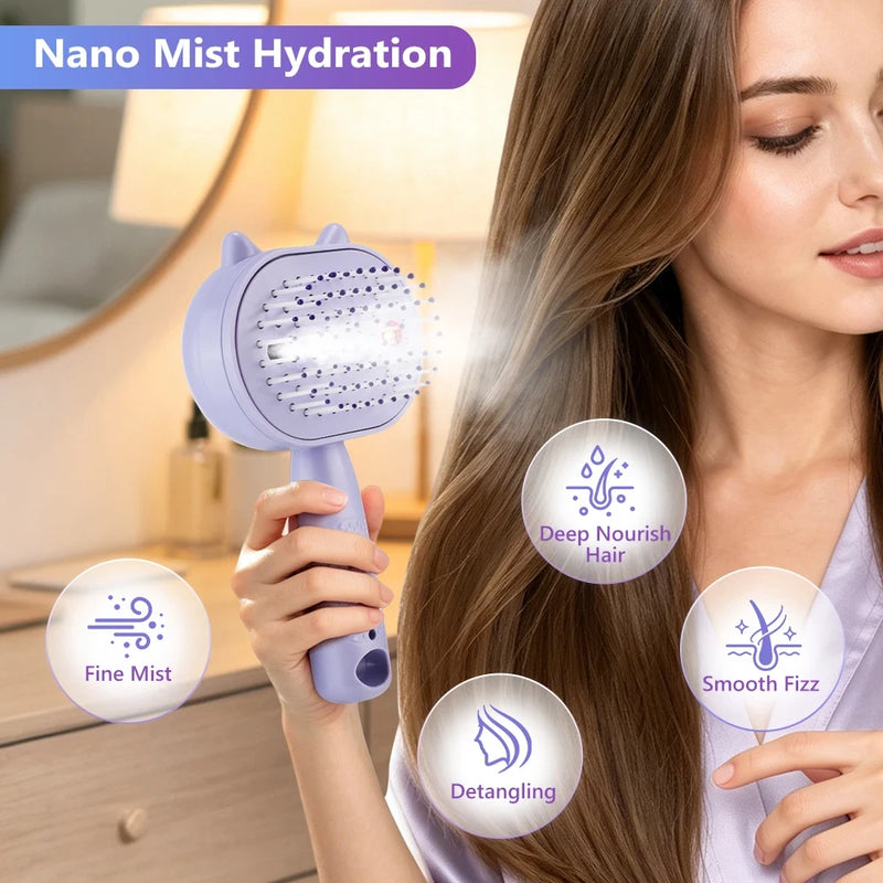Rechargeable Steam Hair Brush