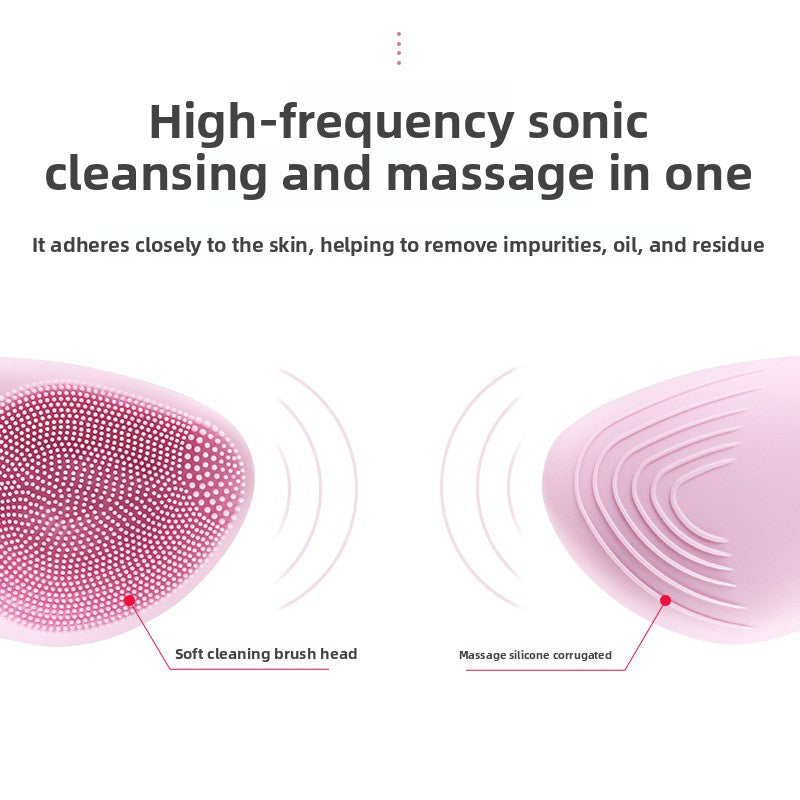 Ultrasonic Silicone Facial Cleansing Device – Salon-Level Clean at Home